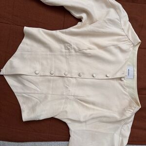 Reformation Martha Top Ivory - Size 0